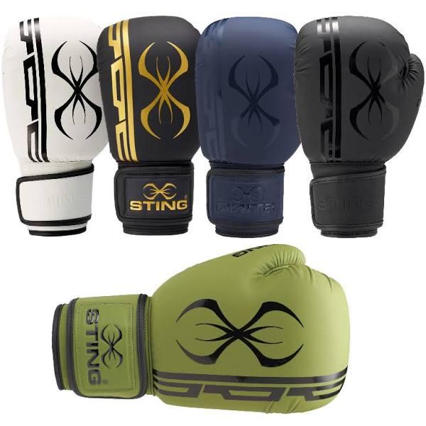 Sting Armaplus Black/Black Boxing Gloves - 10oz