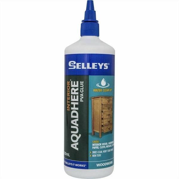 Selleys 500ml Aquadhere PVA Wood Glue Interior Adhesive