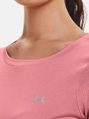 Under Armour Women's HeatGear Armour Short Sleeve Pink MD