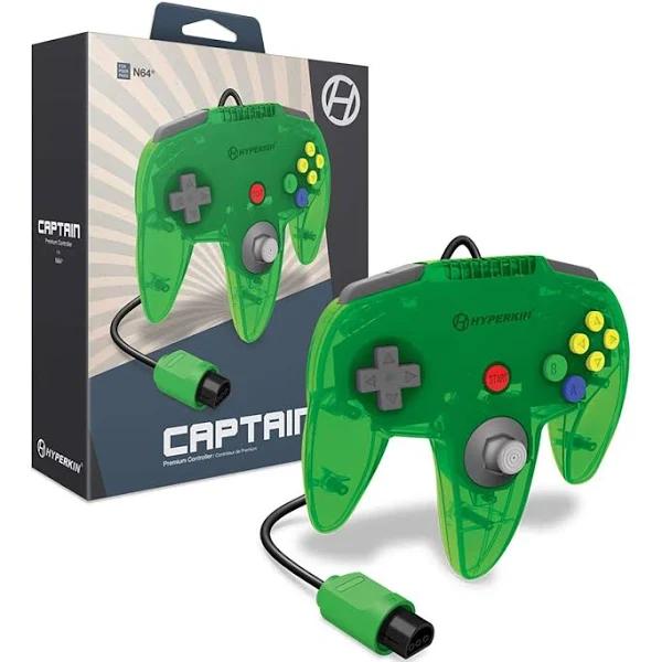 Hyperkin Captain Premium Controller For N64 Lime Green