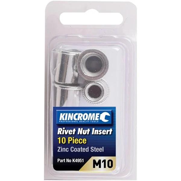 Kincrome Rivet Nut Insert Zinc Steel M10 10 Piece K4951