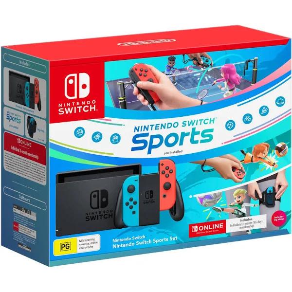 Nintendo Switch Console Neon: Nintendo Switch Sports Set