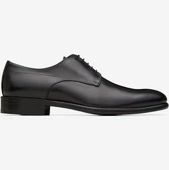 David Jones Calibre Lace Up Derby in Black, Size 45 EU