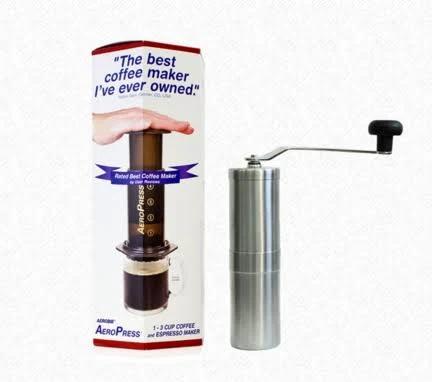 Aeropress & Porlex Tall Hand Grinder