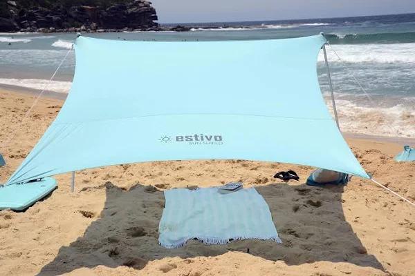 estivo Sun Shield Beach Shade, Beach Shelter, Beach Tent, Sun Shade, Beach Umbrella, Windproof Shade, Picnic Shade, Camping Shade, Back Yard Shade