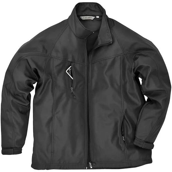 Portwest Mens Oregon Soft Shell Jacket Black M