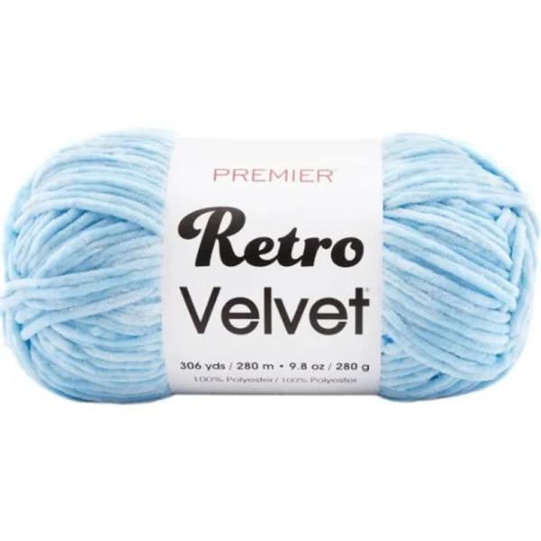 Premier Yarns Retro Velvet Yarn - Blue 280g