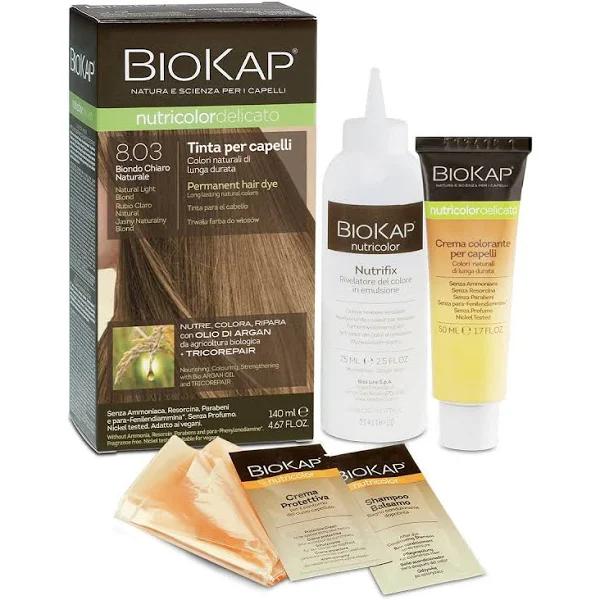 Biokap Natural Light Blond 8.03 Permanent Hair Dye - 140ml