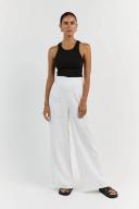 Flick Linen Pants in White Size 16 by DISSH