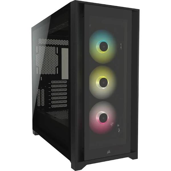 Corsair iCUE 5000X RGB ATX Mid Tower Black Computer Case