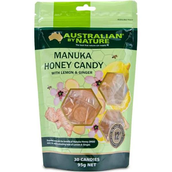 Australian by Nature Manuka Lemon & Ginger 30 Candy MGO 400