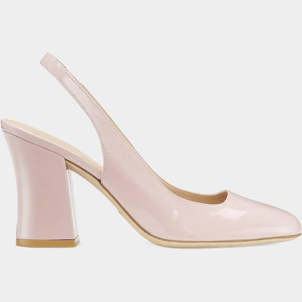 David Jones Stuart Weitzman Curveblock Slingback Pump 85 in Ballet, Size 4.5 US