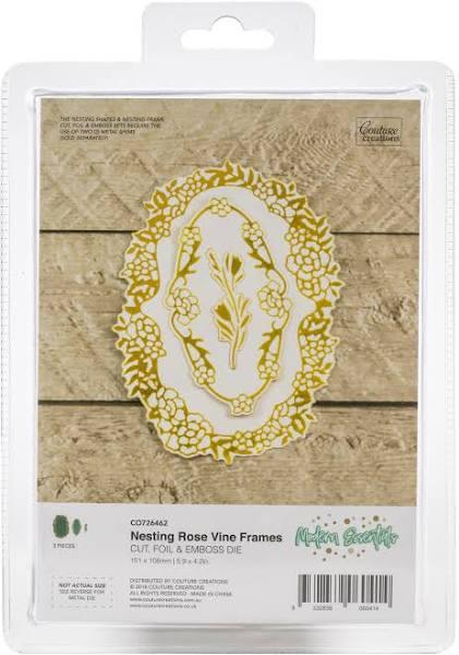 Couture Creations Cut, Foil and Emboss Decorative Nesting Die Panel Frames