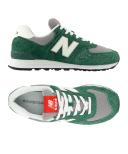 New Balance Green & Gray 574 Sneakers