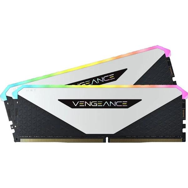 Corsair Vengeance RGB RT 32GB (2x16GB) DDR4 3600MHz C18 18-22-22-42 White Heatspreader Desktop Gaming Memory for AMD