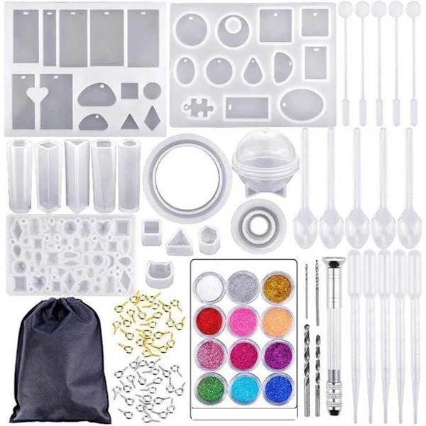 Poppy Crafts Silicone Resin Jewellery & Trinket Making Kit