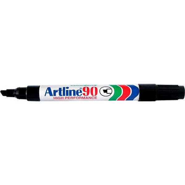 Artline 90 Permanent Marker Black Chisel