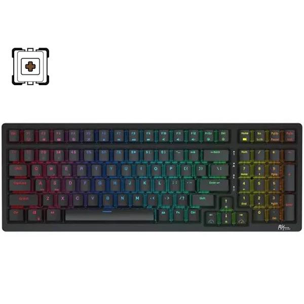 RK Royal Kludge RK98 (16246) 3 Model RGB Hot Swap Black - Brown Switch - AfterPay & zipPay Available