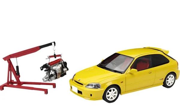 1:18 Honda Civic Type R (EK9) -- Sunlight Yellow -- Motorhelix