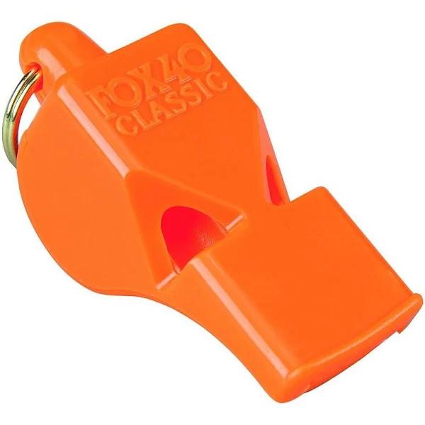 Fox 40 Classic Safety Whistle Orange One Size Plastic Safety Whistle