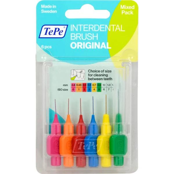 TePe Interdental Brush Mixed Pack 6