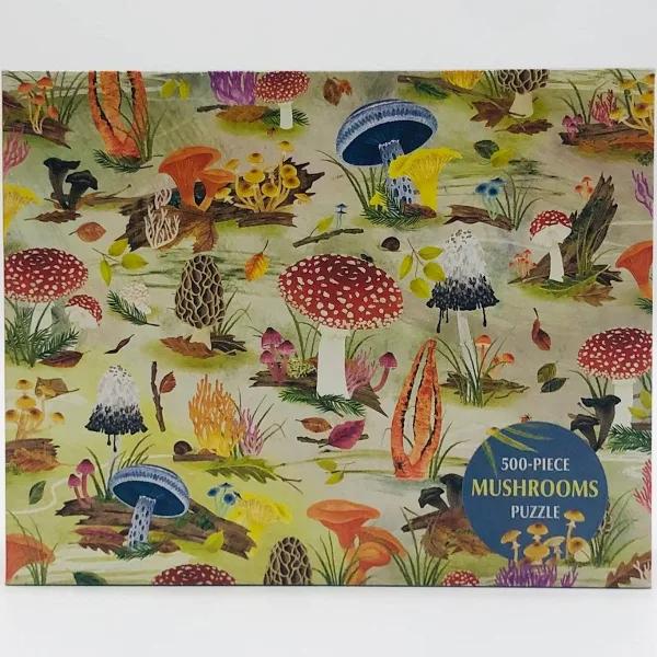 Mushrooms 500-Piece Puzzle by Meg Madden