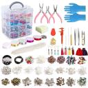 Jewelry Making Kit, 1960 Pcs Jewelry Making Supplies Includes Jewelry Beads, Instructions, Findings, Wire For Bracelet, Necklace, Earrings Making