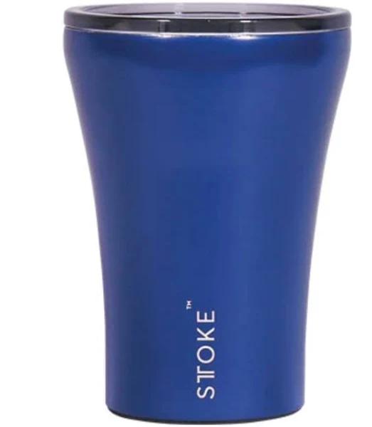 STTOKE 8oz Magnetic Blue Ceramic Reusable Coffee Cup