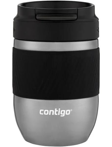 Contigo Pug Mug Snapseal - Black & Stainless Steel 295ml