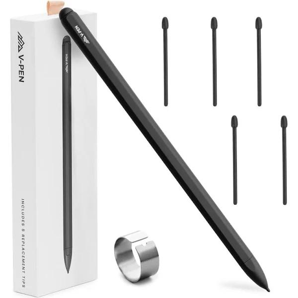 V-Pen EMR Stylus Remarkable 2 Pen Replacement with Digital Eraser + 5 Tips | 4096 Pressure Level Sensitivity & Palm Rejection | Digital Pen Marker