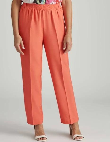 Millers Essential Short Length Pants - Size 16 - Womens - Hot Orange Melange