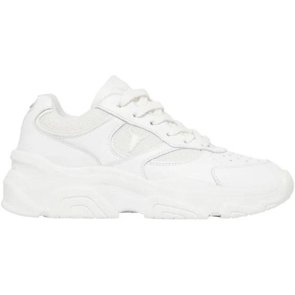 Windsor Smith Ghosted Leather Sneaker in White 8