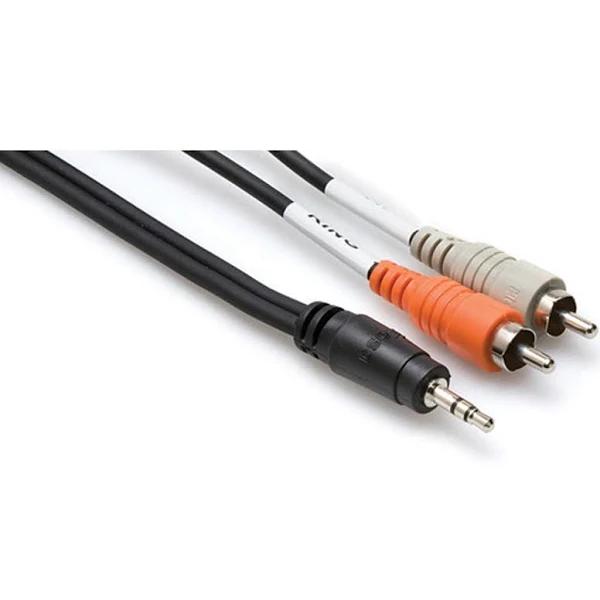 Hosa CMR215 15ft 3.5mm Stereo To Dual RCA Cable