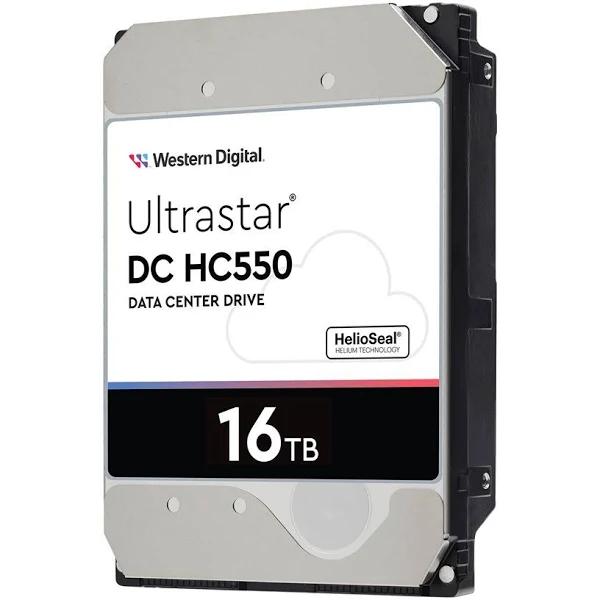 WD Ultrastar DC HC550 WUH721816ALE6L4 - Hard Drive - 16 TB - Internal - 3.5" - SATA 6Gb/s - 7200 RPM - Buffer: 512 MB