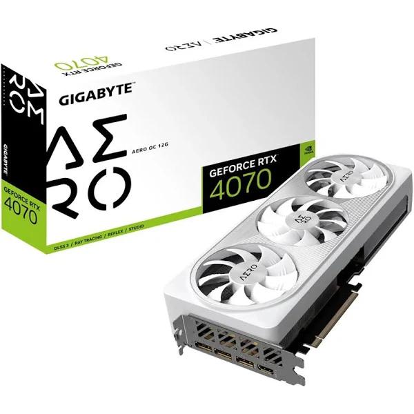 Gigabyte NVIDIA GeForce RTX 4070 Aero OC 12GD 1.0 GDDR6X Video Card-