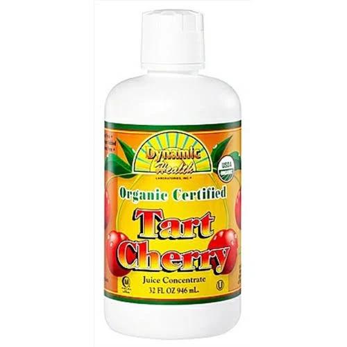 Dynamic Health, Certified Organic Tart Cherry, 100% Juice Concentrate, Unsweetened, 32 fl oz (946 ml)