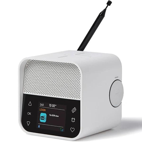 Lexon Oslo DAB & FM Alarm Clock Radio / Bluetooth Speaker / Wireless Charger - White