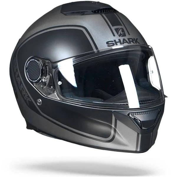 Shark Spartan Priona Helmet (Mat Black|Grey)