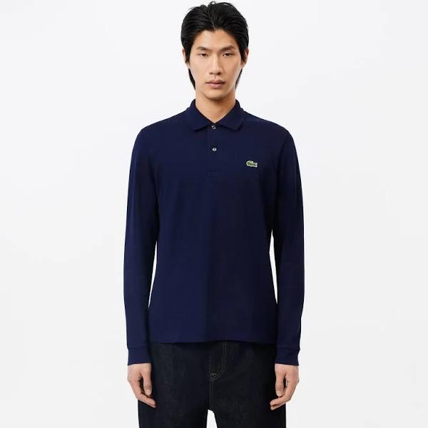 Lacoste Long Sleeve Classic Polo Shirt Navy Blue S