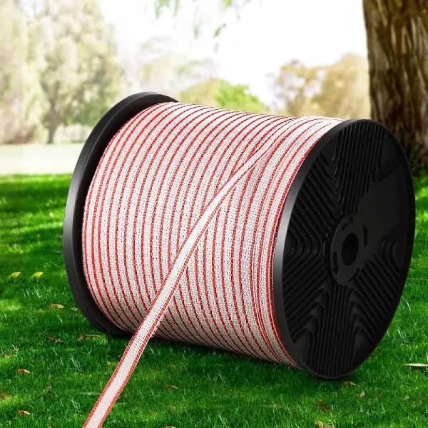 Giantz Electric Fence Wire 400m with Pin Lock Insulator Polytape