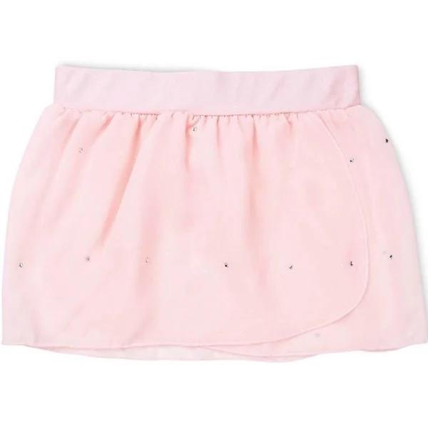 Flo Dancewear Gerogette Diamante Practice Skirt Pink