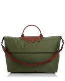 Longchamp Le Pliage Expandable Travel Duffel Nylon Weekender Deep Red