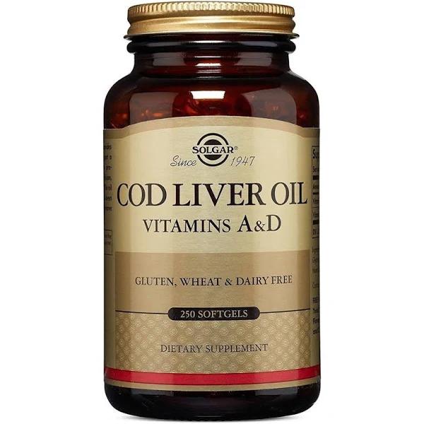 Solgar - Cod Liver Oil 250 Softgels