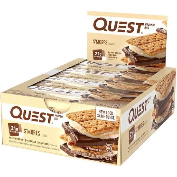 Quest Protein Bar - 12 Bars S'mores