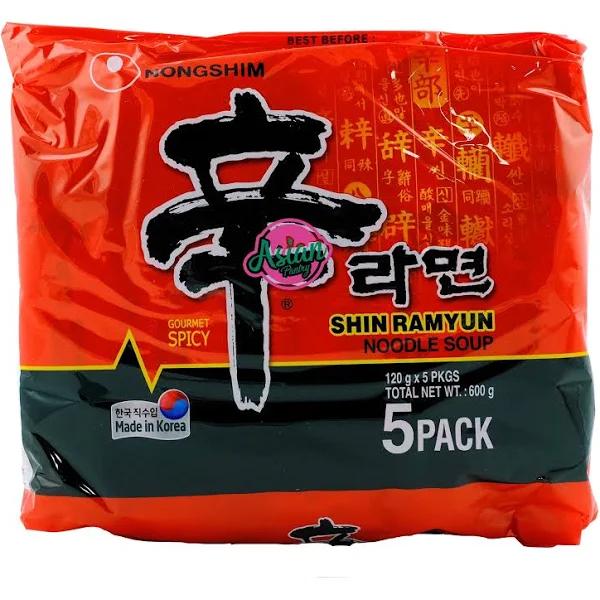 Nongshim Shin Ramyun Noodle Soup 5 Pack