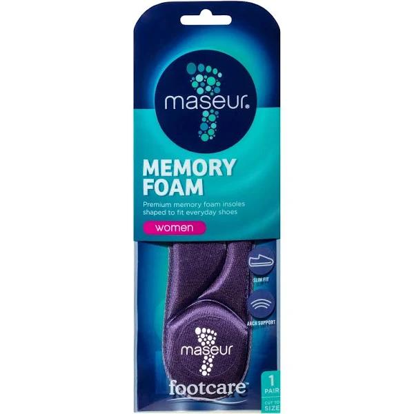 Maseur Memory Foam Insoles - Women