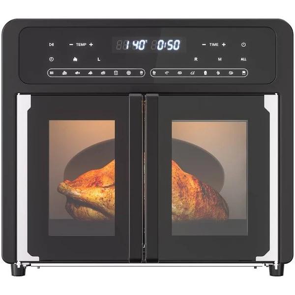 YOPOWER Digital Air Fryer With French Doors and Convection Oven Food Dehydrators Dryer