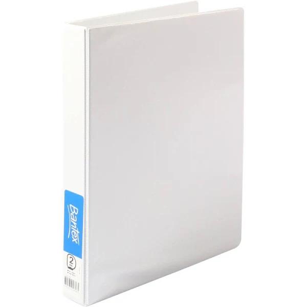 Bantex Insert Binder 2D Ring 25mm A4 White