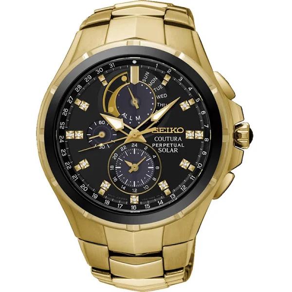 Seiko SSC572P Coutura Watch Gold