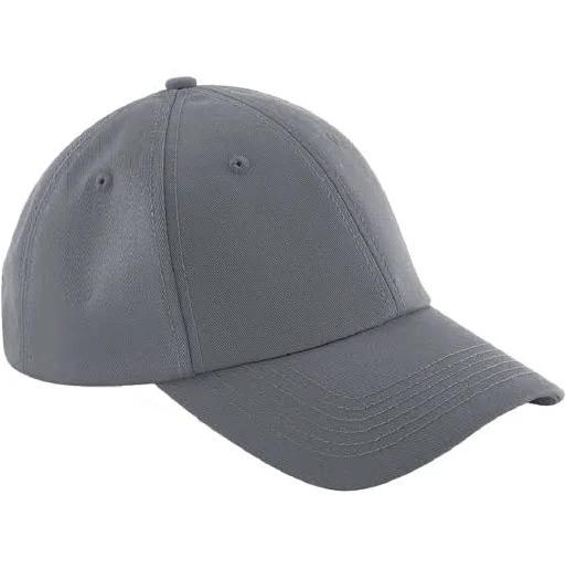 Beechfield Unisex Authentic 6 Panel Baseball Cap Graphite Grey One Size Cotton Baseball Cap